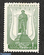 Russia, Soviet Union 1937 1R, Perf. 11:12.5, Stamp Out Of Set, Unused (hinged), Art - Authors - Nuovi