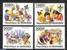 Burundi 2011 Scouting 4v, Mint NH, Sport - Scouting - Altri & Non Classificati