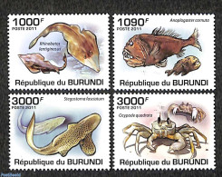 Burundi 2011 Marine Life 4v, Mint NH, Nature - Fish - Fishes