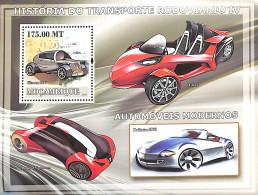 Mozambique 2009 Modern Cars S/s, Mint NH, Transport - Automobiles - Cars