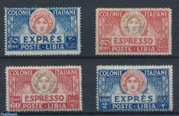 Italian Lybia 1921 Express Mail 4v, Unused (hinged) - Libia