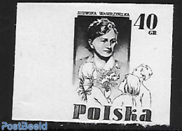 Poland 1956 Blackprint Imperforated., Mint NH, Science - Education - Nuevos