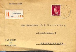 Netherlands 1947 NVPH No. 341 On Cover, Enkelfrankering, Postal History - Covers & Documents