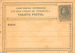 Venezuela 1880 Postcard With Stamp, Unused Postal Stationary - Venezuela