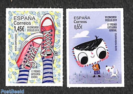 Spain 2020 Disello 2020 2v S-a, Mint NH, Art - Children Drawings - Unused Stamps