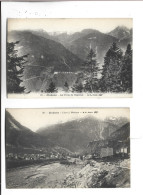 2 CPA DPT 73 MODANE,  L ARC  ET LES FORTS DU REPLATON - Modane