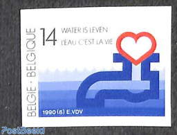 Belgium 1990 Water Supplies 1v, Imperforated, Mint NH, Nature - Water, Dams & Falls - Ongebruikt