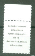 DDR  1953  Timbre De Propagande  Dit  " Adenauermarke "  * *  TB    - Ungebraucht