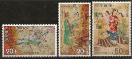 Japon 1973 N° Y&T : 1078 à 1080 Obl. - Used Stamps