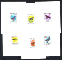 Wallis & Futuna 1987 Birds 6v, Epreuve De Luxe, Mint NH, Nature - Birds - Geese - Other & Unclassified