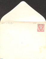 Austria 1883 Envelope 5kr Without Flap Stamp, Unused Postal Stationary - Lettres & Documents