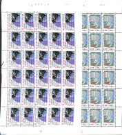 Belgium 1985 Europa 2 M/s (= 30 Sets), Mint NH, History - Performance Art - Europa (cept) - Music - Ongebruikt