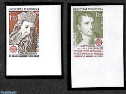 Andorra, French Post 1980 Europa 2v, Imperforated, Mint NH, History - Europa (cept) - Unused Stamps