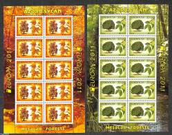 Azerbaijan 2011 Europa 2 M/s, Mint NH, History - Nature - Europa (cept) - Trees & Forests - Rotary, Club Leones