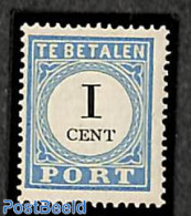 Netherlands 1881 Postage Due 1c, Perf. 13.5:13.25, Type IV, Mint NH - Other & Unclassified