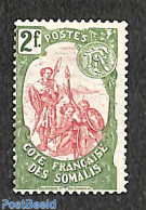 French Somalia 1902 2f, Stamp Out Of Set, Unused (hinged), History - Autres & Non Classés