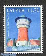 Latvia 2020 Watertower 1v, Mint NH, Nature - Water, Dams & Falls - Other & Unclassified