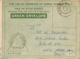 India 1968 Armed Forces Letter, Postal History - Cartas & Documentos