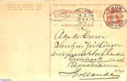 Switzerland 1909 Reply Paid Postcard 10/10c From CHUR To Amsterdam, Used Postal Stationary - Brieven En Documenten