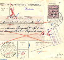 Netherlands Indies 1942 Binnenlandsche Postwissel With Malaya DAI NIPPON Stamp, Postal History - Other & Unclassified