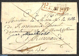 France 1819 Letter To Holland, Used Postal Stationary - Covers & Documents