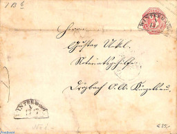Germany, Wurtemberg 1863 Envelope 3pf From WINTERBACH, Used Postal Stationary - Sonstige & Ohne Zuordnung