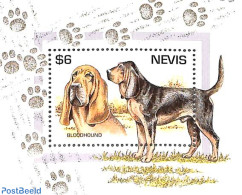 Nevis 1995 Bloodhound S/s, Mint NH, Nature - Dogs - St.Kitts Y Nevis ( 1983-...)