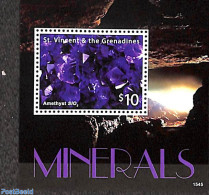 Saint Vincent 2015 Amethyst S/s, Mint NH, History - Geology - St.Vincent (1979-...)