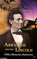 Grenada 2015 Abraham Lincoln S/s, Mint NH, History - American Presidents - Sonstige & Ohne Zuordnung