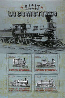 Grenada Grenadines 2014 Early Locomotives 4v M/s, Mint NH, Transport - Railways - Trains