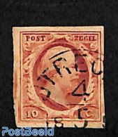 Netherlands 1852 10, Plate III, UTRECHT-C, Used Or CTO - Gebruikt