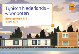 Netherlands 2021 Houseboats, Presentyation Pack No. 632, Mint NH, Transport - Ships And Boats - Nuevos