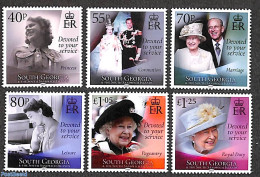 South Georgia / Falklands Dep. 2021 Queen Elizabeth 95th Birthday 6v, Mint NH, History - Kings & Queens (Royalty) - Familles Royales