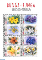 Indonesia 2023 Bunga Bunga, Flowers 8v M/s, Mint NH, Nature - Flowers & Plants - Indonesia
