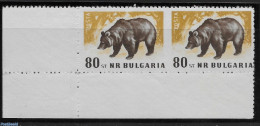 Bulgaria 1958 Imperforated In The Middle., Mint NH, Nature - Various - Animals (others & Mixed) - Errors, Misprints, P.. - Unused Stamps