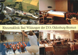 72465683 Bad Wildungen Fliegeraufnahme Rheumaklinik Zimmer Bewegungsbad Speisesa - Bad Wildungen