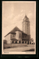 AK Mühlacker, Strassenpartie Mit Kath. Kirche  - Mühlacker