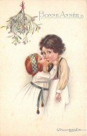 ILLUSTRATEUR - BOMPARD - ENFANTS - BAISER - GUI - FANTAISIE "BONNE ANNEE" - SERIE 921 - 6 - Bompard, S.