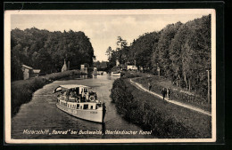 AK Motorschiff Konrad Bei Buchwalde, Oberländischer Kanal  - Autres & Non Classés