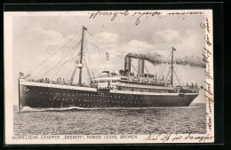 AK Doppelschrauben-Dampfer Bremen Des Nordd. Llyod Bremen  - Steamers