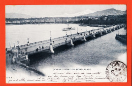 6799 / ⭐ GENEVE Schweiz Pont MONT-BLANC 1903 De Marius à Elisa GARIDOU Mercière Rue Du Commerce Port-Vendres ATAR E H 4 - Sonstige & Ohne Zuordnung