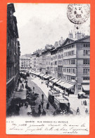 6805 / ⭐ GENEVE Schweiz Rue BASSES Du MARCHE 1903 à Jeanne GARIDOU Apprentie Mercière Rue Commerce Port-Vendres E H 26 - Other & Unclassified