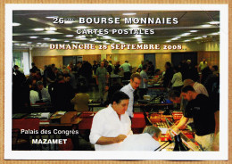 6592 / ⭐ Peu Commun MAZAMET Dimanche 28 Septembre 2008 Palais Des Congrès 26e Bourse Monnaies Cartes Postales CP N°239 - Mazamet