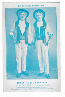 CPA LOIC ET JEHAN KERNEVEL AU BLUEN BRUG, GUINGAMP 1925, COSTUMES DE MOUTONS BLANCS ( PONTIVY ), SONNERIES BOMBARDES, 22 - Guingamp