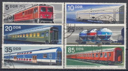 GERMANY DDR 1844-1849,used,hinged,trains - Used Stamps