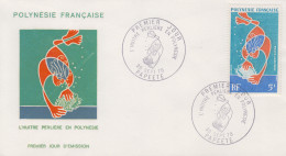 Enveloppe  FDC  1er  Jour  POLYNESIE   Plongeur  Ramassant  La  Nacre   1970 - FDC