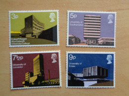 Grande Bretagne Great Britain Architecture Collège Aberystwyth Southampton Farday Leicester Essex Neuf 1971 - Unused Stamps