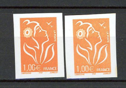 BH-18 Belle Variété Marianne De Lamouche N° 3739 ** NON DENTELE Et Nuances De Couleurs. A Saisir !!! - Unused Stamps