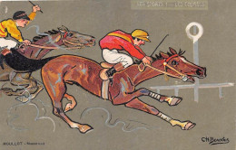 ILLUSTRATEUR - CH. BEAUVAIS - "LES SPORTS" I - LES COURSES - CHEVAUX - PUBLICITE "AU PETIT PARIS" NIMES - Beauvais