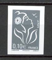 BH-18 Belle Variété Marianne De Lamouche N° 3965 ** NON DENTELE. A Saisir !!! - Unused Stamps